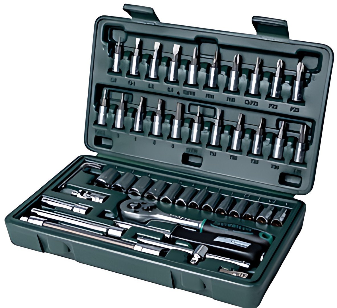 BRÜDER MANNESMANN Jeu de douilles 1/4", 46 pièces