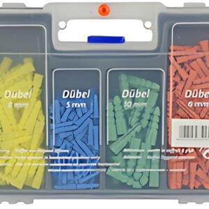 BRÜDER MANNESMANN Kit forets & chevilles, 300 pièces