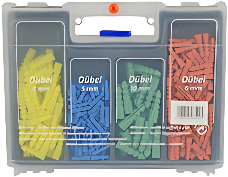 BRÜDER MANNESMANN Kit forets & chevilles, 300 pièces