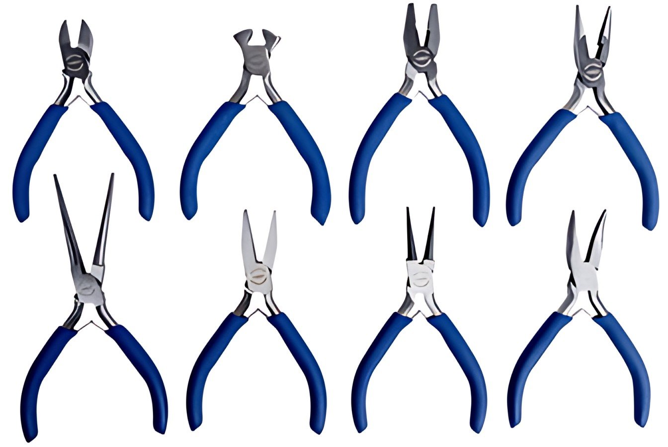 BRÜDER MANNESMANN Kit de pinces pour électronique, 8 pièces