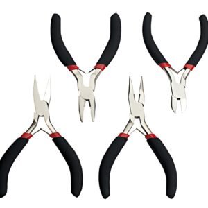 BRÜDER MANNESMANN Kit de pinces pour électronique, 4 pièces