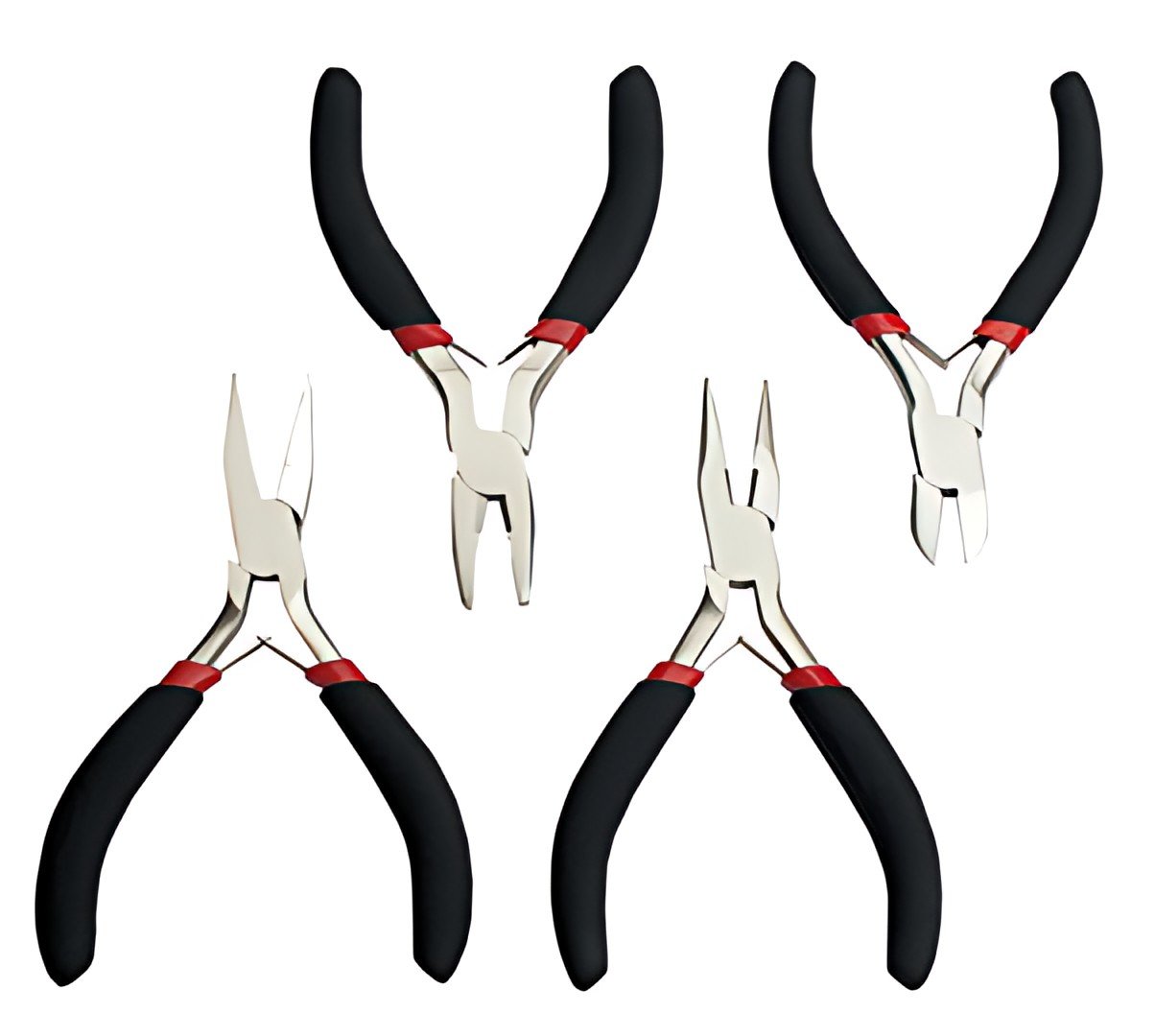 BRÜDER MANNESMANN Kit de pinces pour électronique, 4 pièces