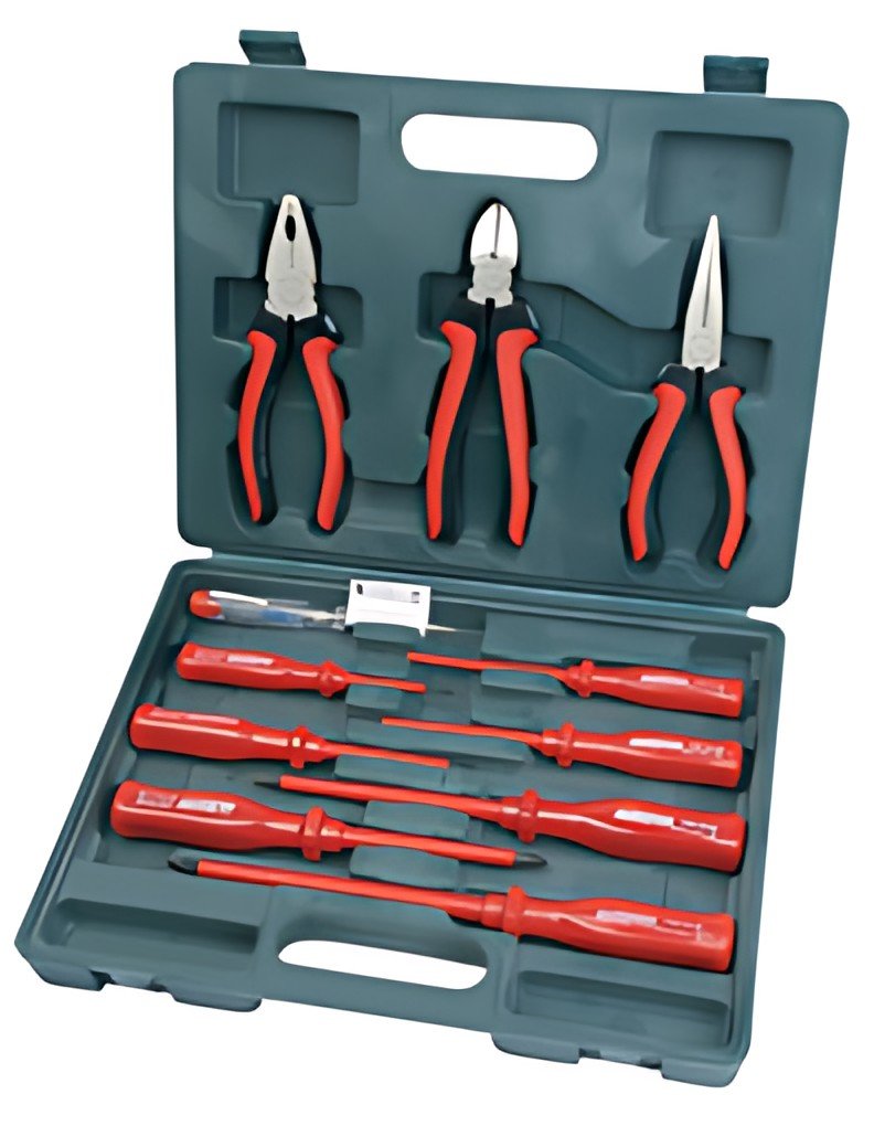 BRÜDER MANNESMANN Kit de tournevis & pinces VDE, 11 pièces