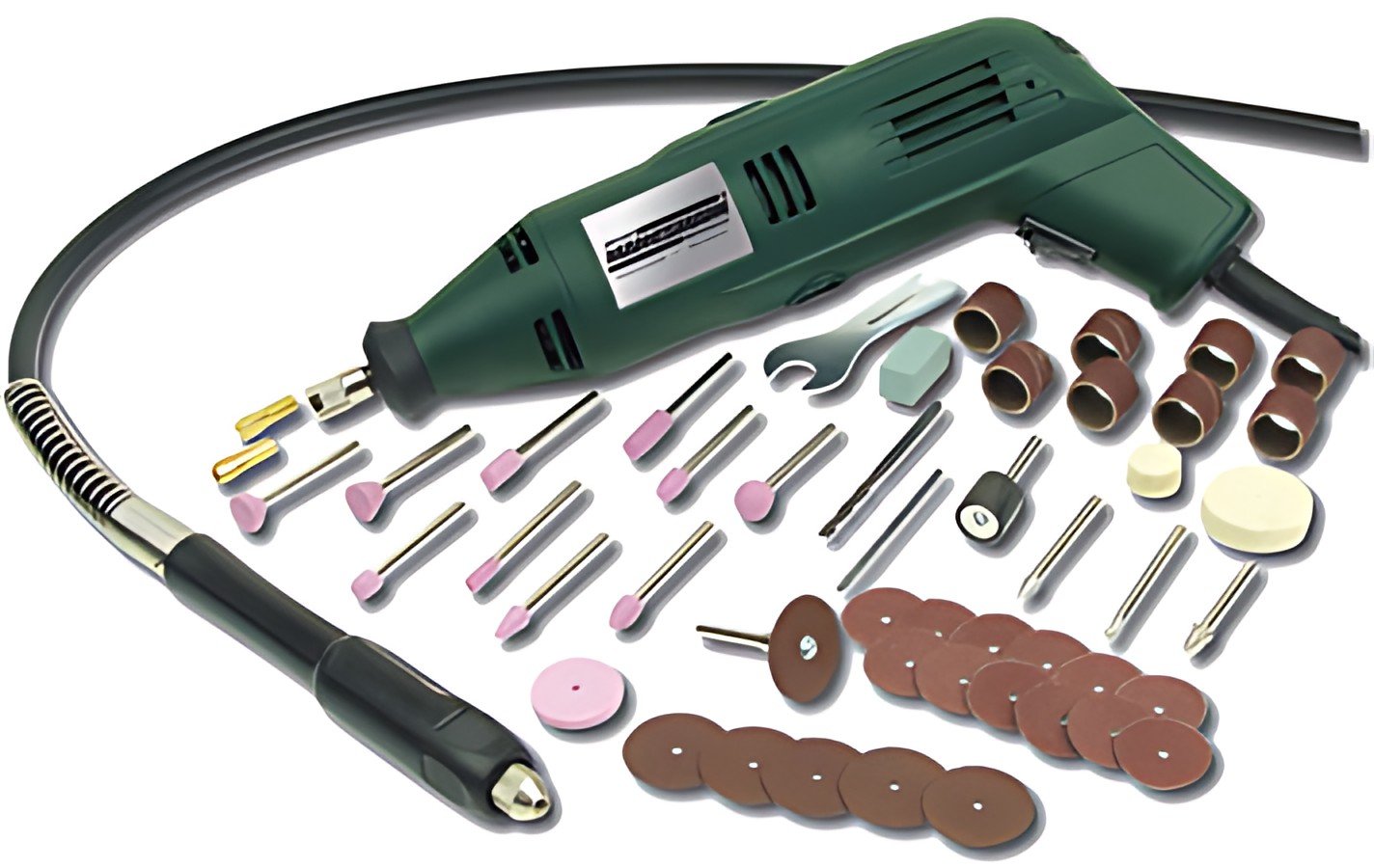 BRÜDER MANNESMANN Kit machine à poncer rapide, 50 pièces