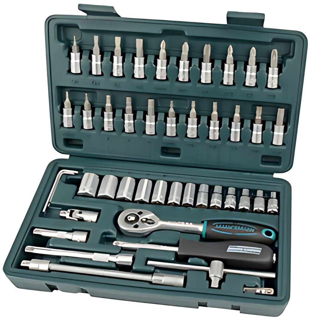 BRÜDER MANNESMANN Jeu de douilles 1/4", 46 pièces