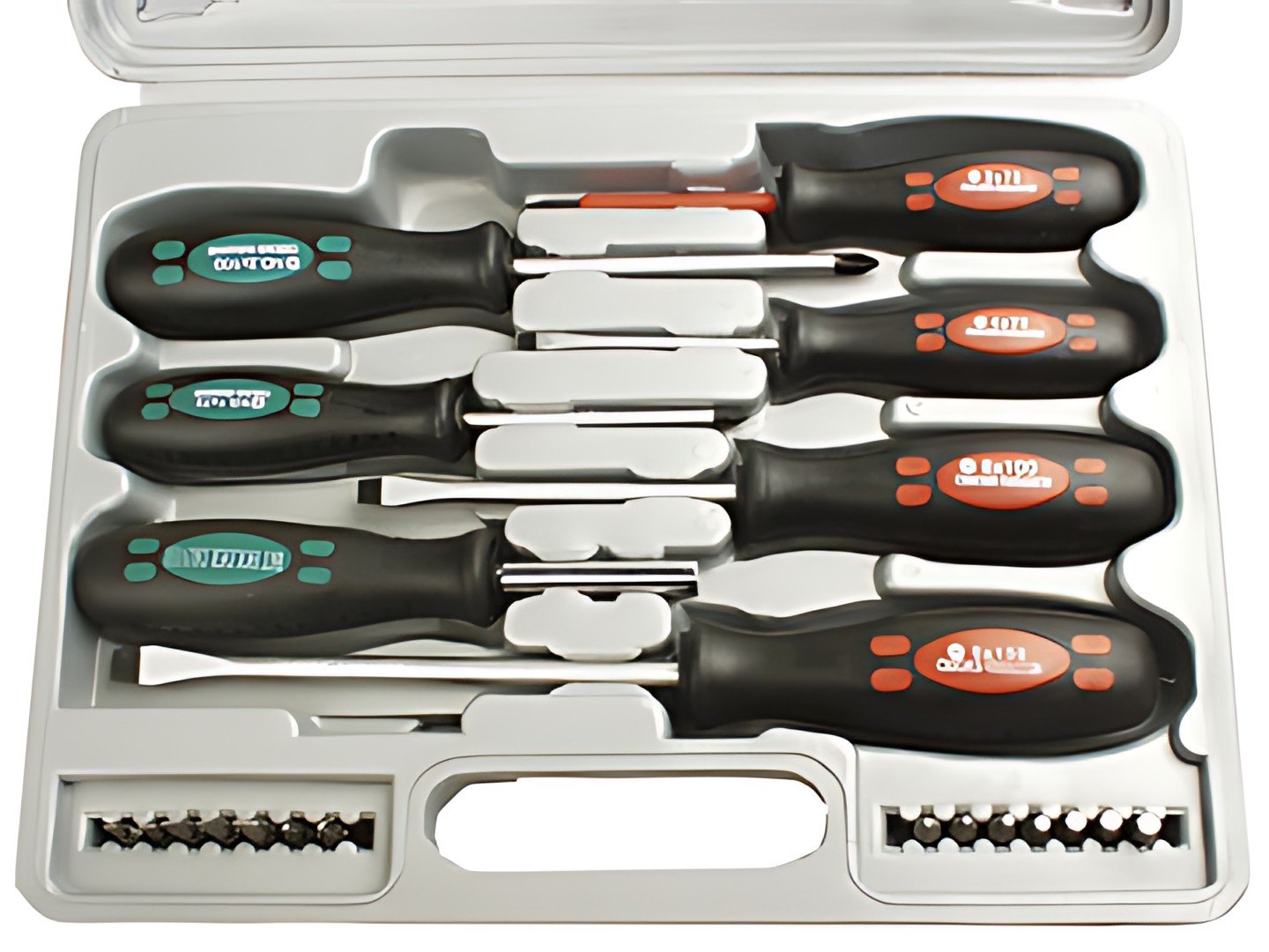 BRÜDER MANNESMANN Kit de tournevis, 21 pièces, avec embouts