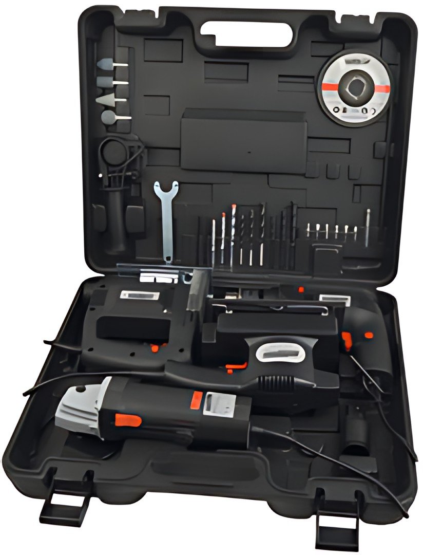 BRÜDER MANNESMANN Kit d'outils électroportatifs, 4 pièces