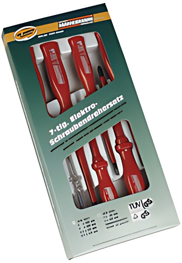 BRÜDER MANNESMANN Kit de tournevis VDE, 7 pièces