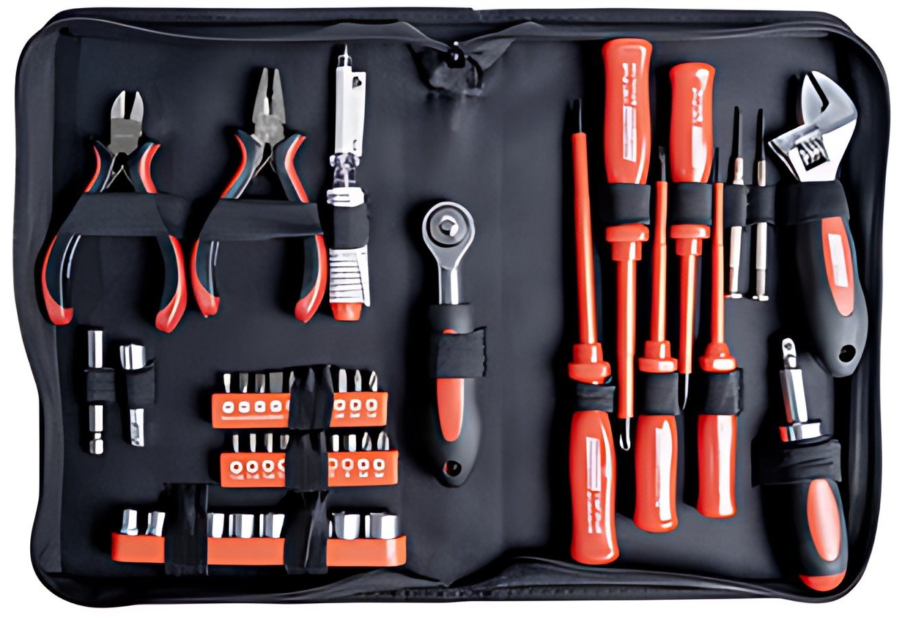 BRÜDER MANNESMANN Set d'outils pour électronique, 45 pièces