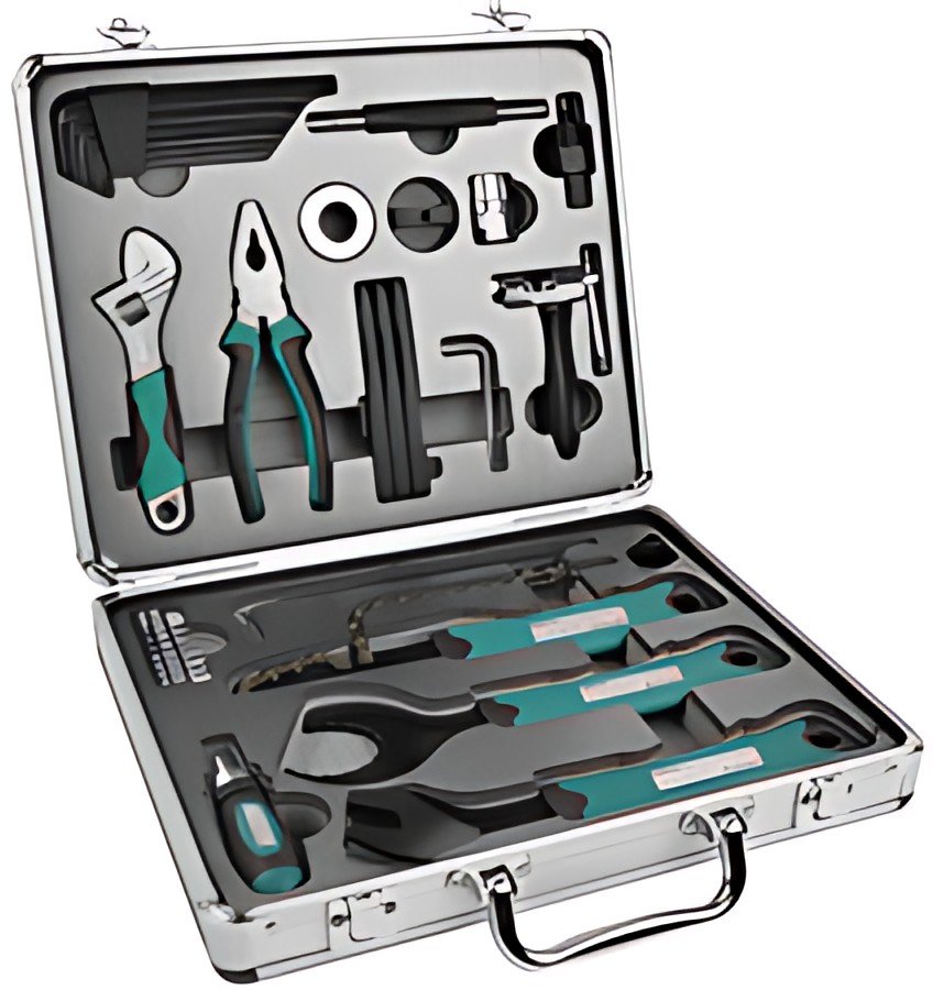 BRÜDER MANNESMANN Jeu d'outils pour vélo, mallette 33 pièces