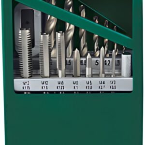 BRÜDER MANNESMANN Jeu de tarauds, 15 pièces