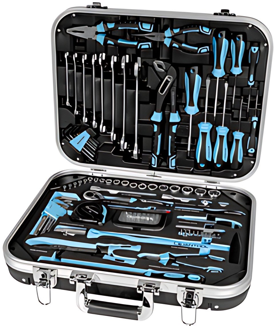 QUANTOOL Jeu d'outils, mallette de 120 pièces