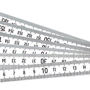 BRÜDER MANNESMANN Mètre pliant en PVC, 2,0 m, blanc