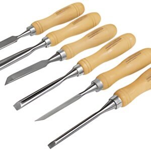 BRÜDER MANNESMANN Jeu d'outils de sculpture bois, 7 pièces