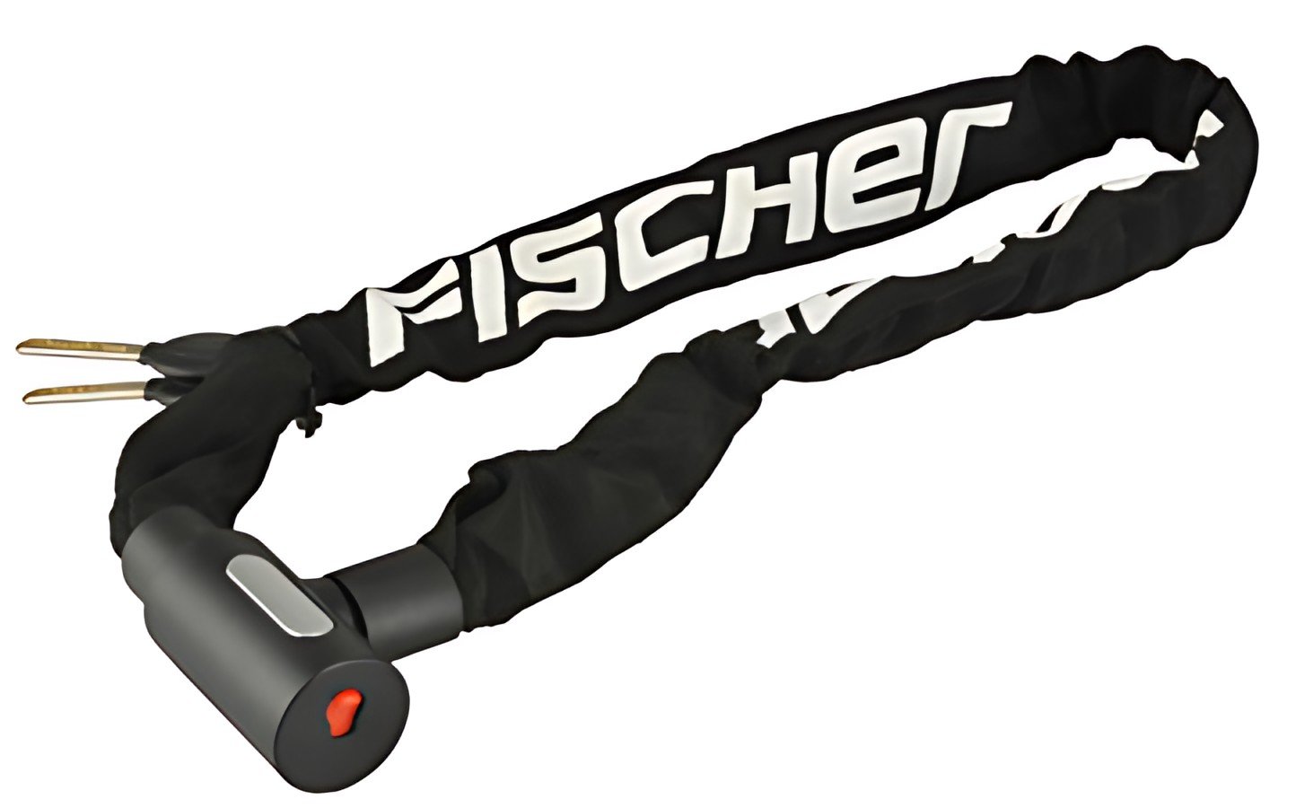FISCHER Chaîne antivol pour vélo, longueur: 900 mm, noir