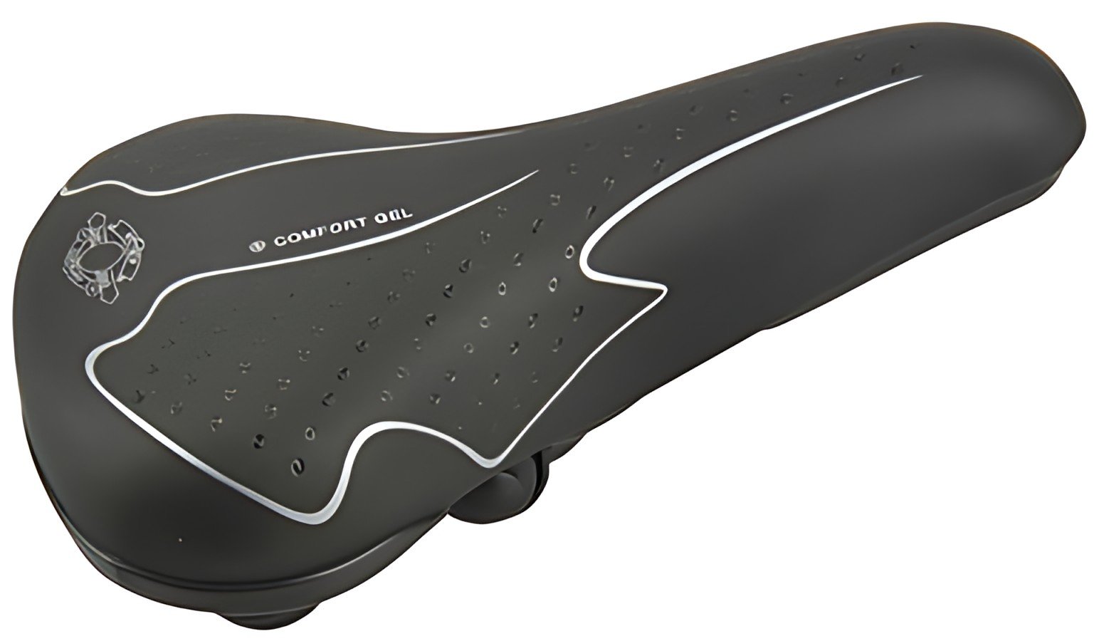 FISCHER Selle pour VTT Elastomer, noir / blanc