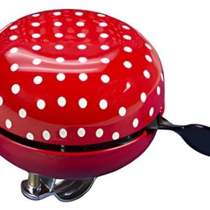 FISCHER Sonnette pour guidon de vélo Maxi, rouge / blanc