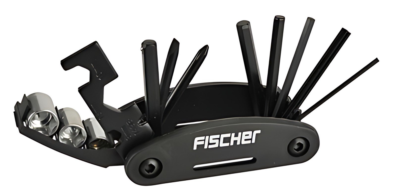 FISCHER Kit multifonctions de réparation de vélo, 14 pièces
