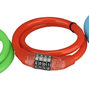 FISCHER Câble antivol pour vélo, longueur : 650 mm, assorti