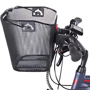 FISCHER Panier sur guidon pour vélo électrique, noir