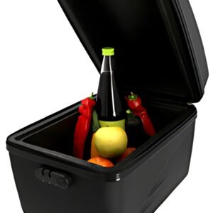 FISCHER Sac isotherme pour porte-bagages de vélo, noir