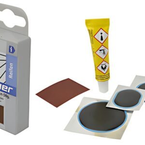 FISCHER Boîte de rustines pour pneu de vélo, 5 pièces