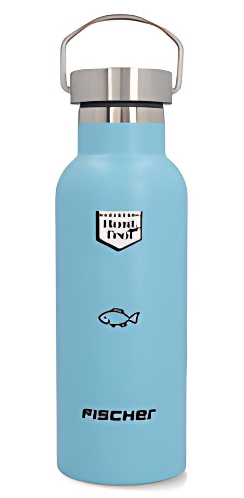 FISCHER Gourde pour cycliste Boy, acier inoxydable, bleu
