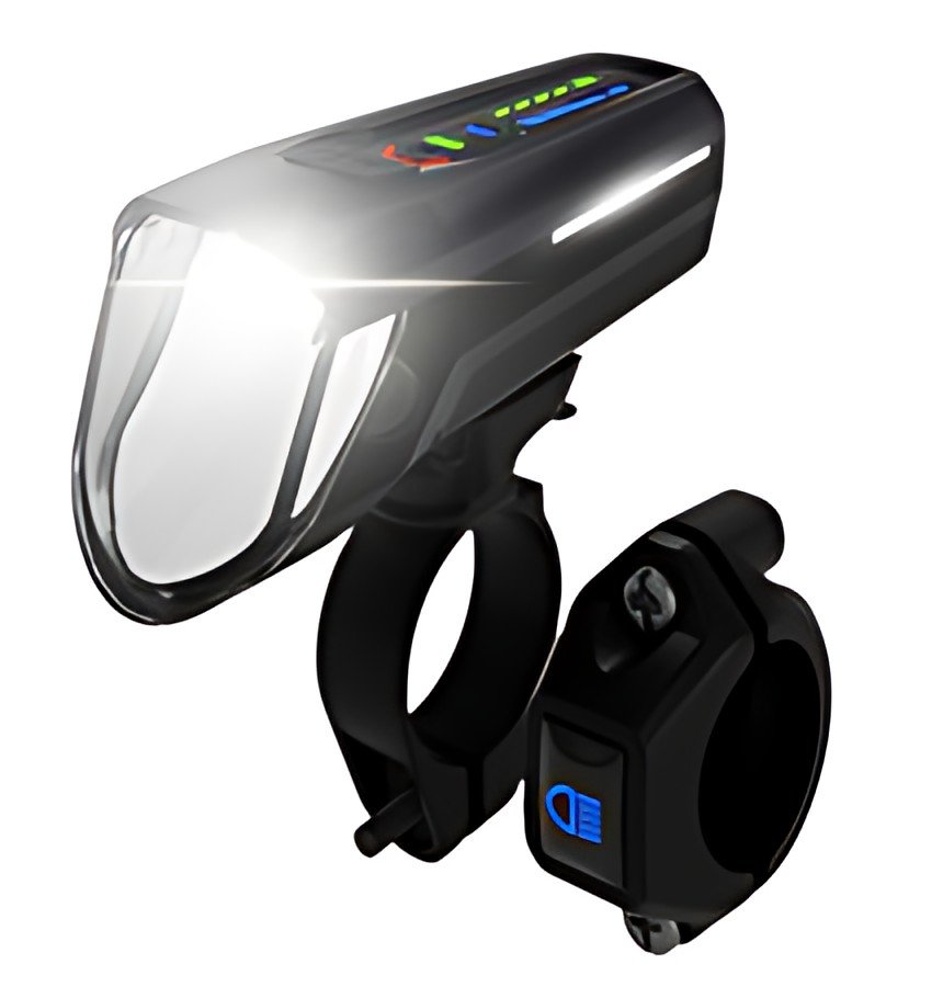 FISCHER Feu avant LED pour vélo, avec pleins phares, 100 lux