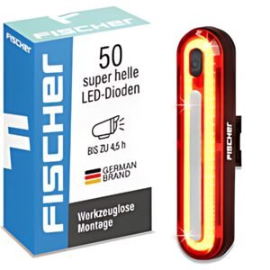 FISCHER Feu arrière LED pour vélo, 50 diodes