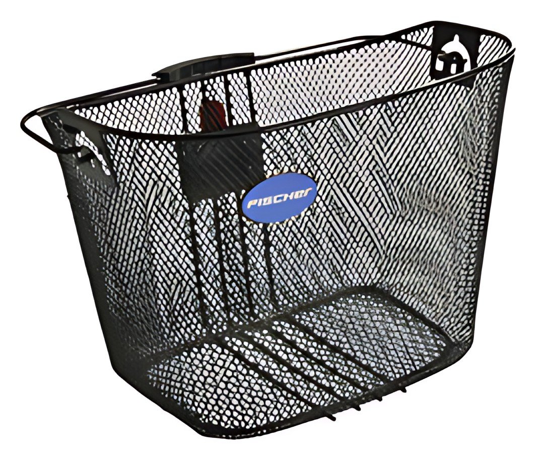 FISCHER Panier pour guidon de vélo, fixation rapide, noir