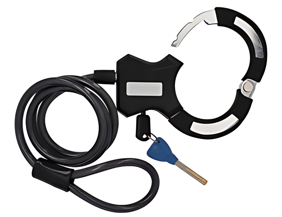 FISCHER Antivol-menotte pour vélo, longueur: 1.200 mm