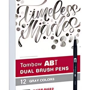 TOMBOW Feutre double pointe ABT DUAL BRUSH PEN, tons gris