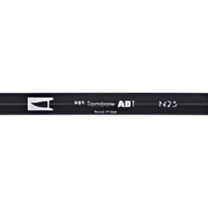 Tombow Feutre double pointe DUAL BRUSH PEN ABT, lamp black