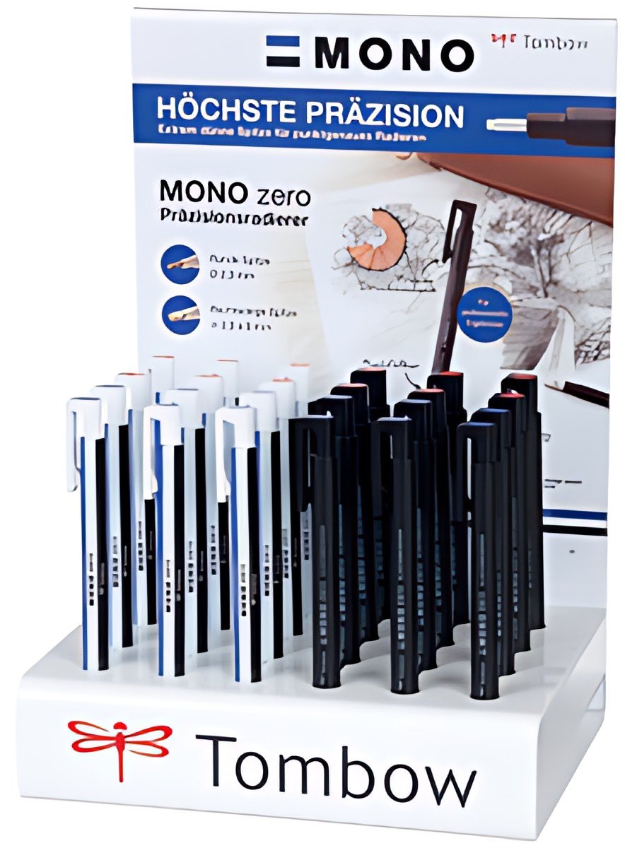 TOMBOW Stylo-gomme "MONO zero", présentoir de 24