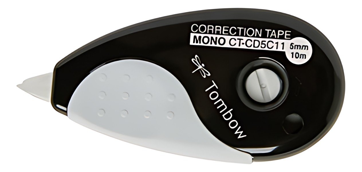 TOMBOW Roller de correction "MONO grip", 5,0 mm x 10 m, noir