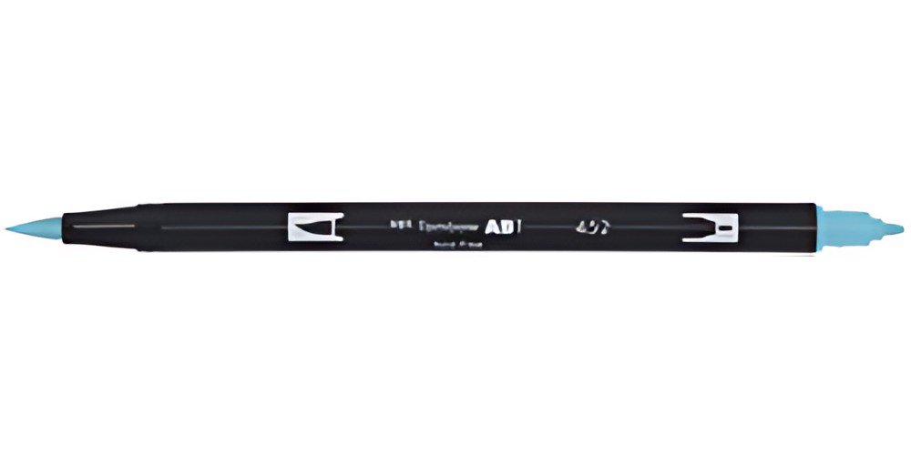 Tombow Feutre double pointe DUAL BRUSH PEN ABT, process blue