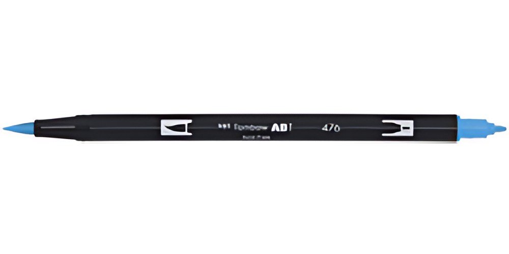Tombow Feutre double pointe "DUAL BRUSH PEN ABT", cyan