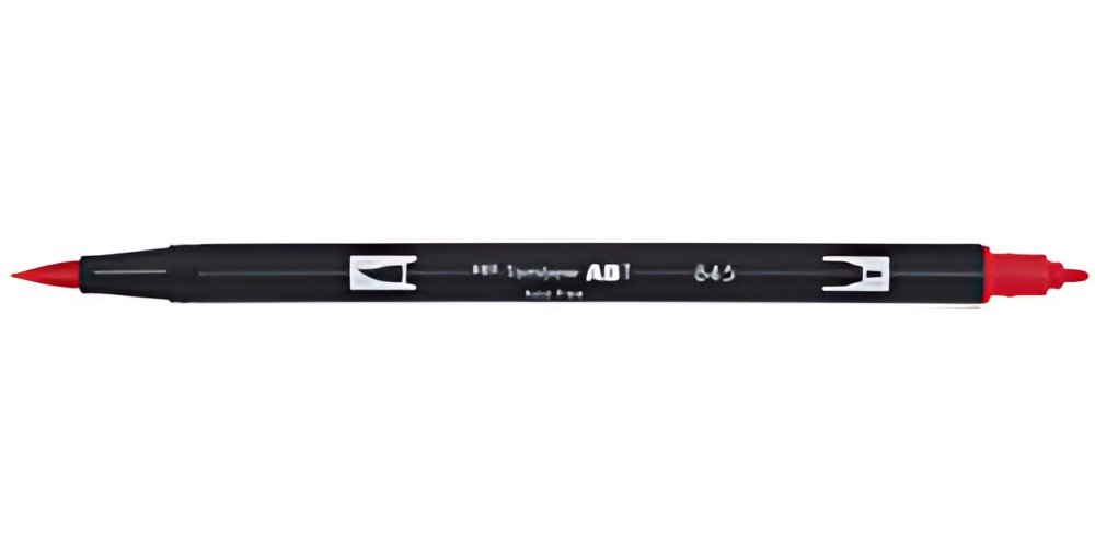 Tombow Feutre double pointe "DUAL BRUSH PEN ABT", carmine