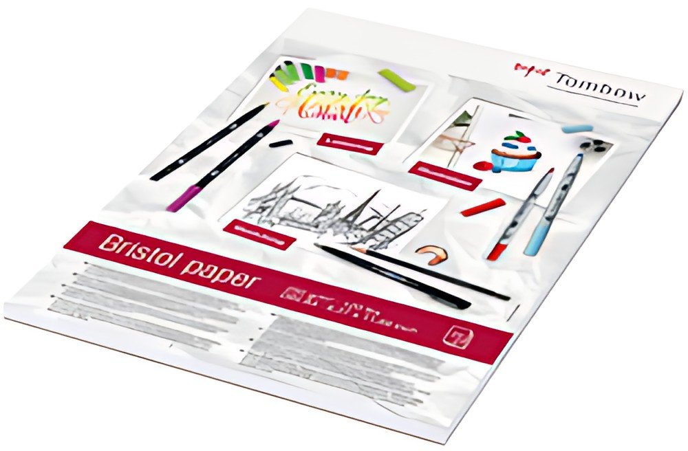 Tombow Bloc de papier dessin "Bristol", A4, uni, 250 g/m2