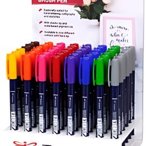 Tombow Stylo de calligraphie Fudenosuke, présentoir de 48