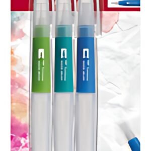 Tombow Pinceau à réservoir d'eau, blister de 3