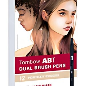 TOMBOW Feutre double pointe "DUAL BRUSH PEN ABT", set de 12