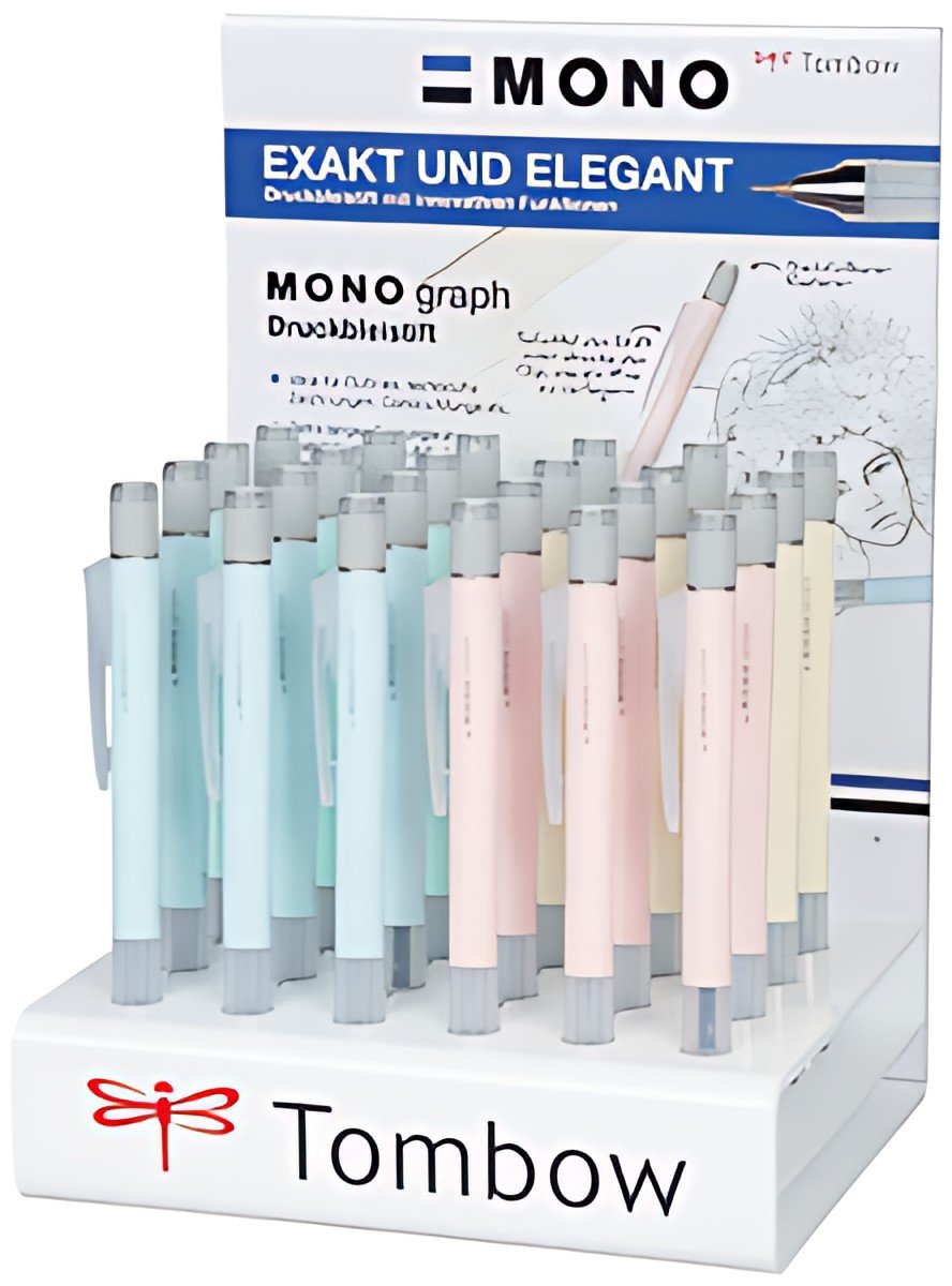 TOMBOW Porte-mines "MONO graph" Pastel, présentoir de 24