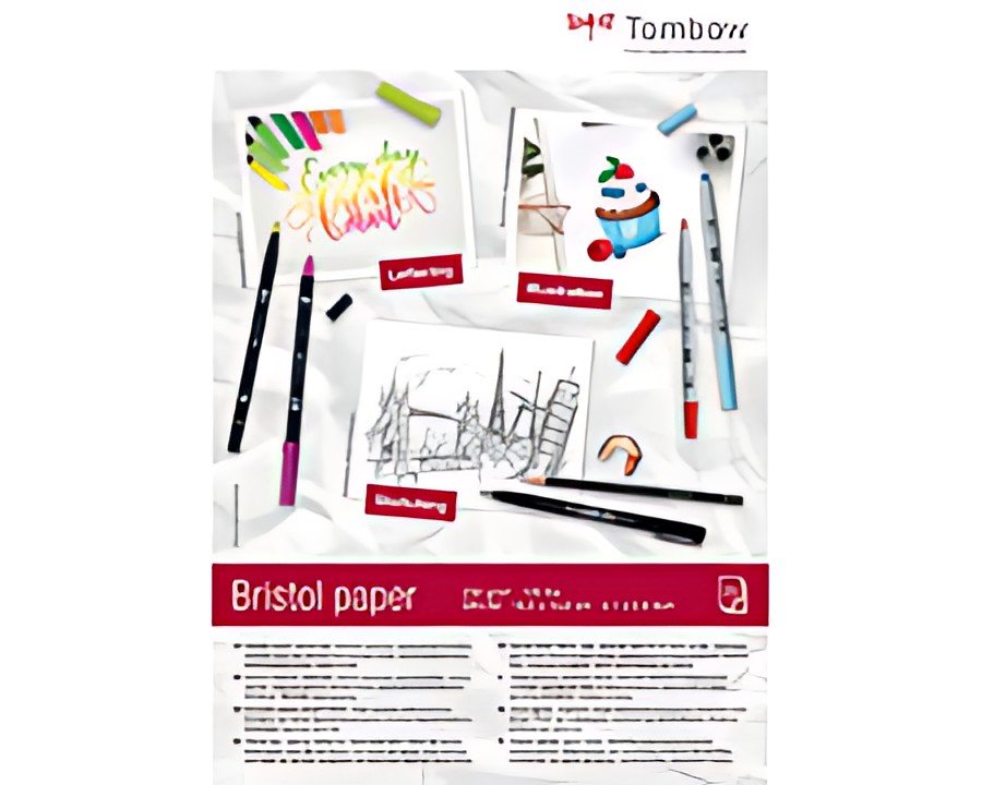 Tombow Bloc de papier dessin "Bristol", A6, uni, 250 g/m2