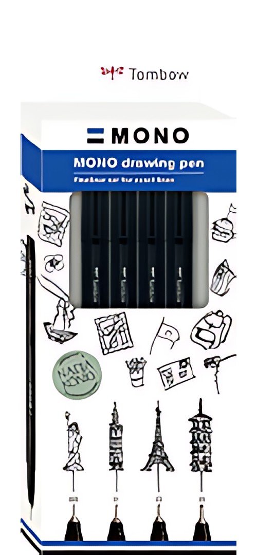 Tombow Feutre fin MONO drawing pen "Bold Set", set de 4