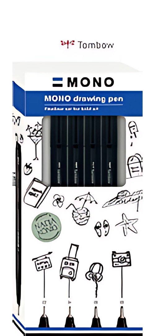 Tombow Feutre fin MONO drawing pen "Fine Set", set de 4