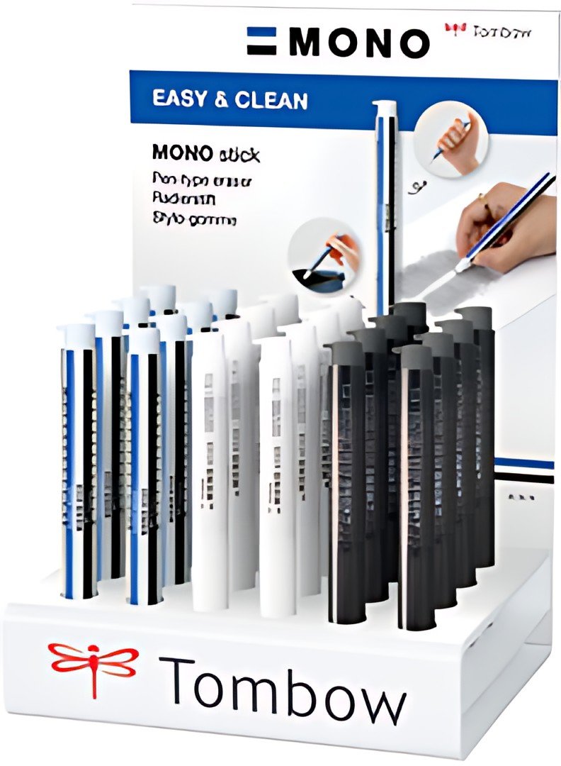 Tombow Stylo-gomme "MONO Stick", présentoir de 24