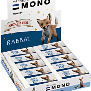 Gomme plastique Tombow MONO "Renard", présentoir de 20