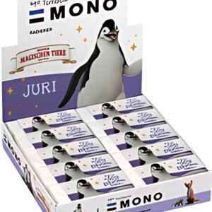 Gomme plastique Tombow MONO pingouin", présentoir de 20