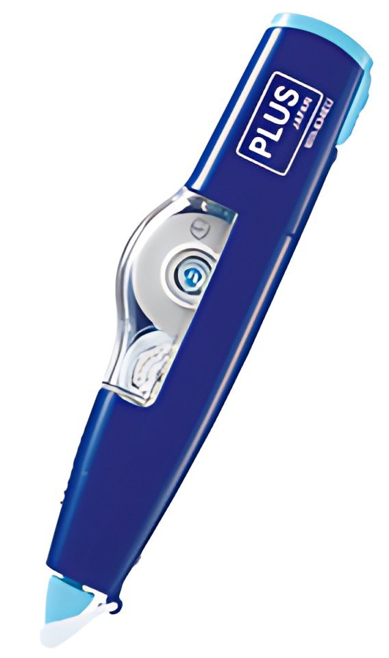 PLUS JAPAN Rouleau correcteur rechargeable "MR", bleu